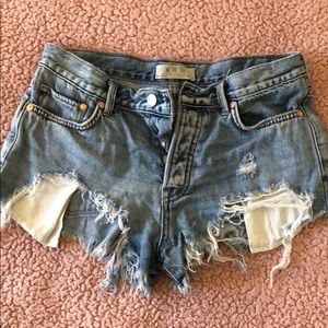 distressed shorts